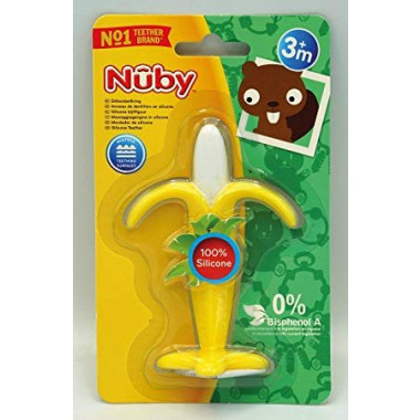 Aiuto alla dentizione Nuby a forma di banana 3M+