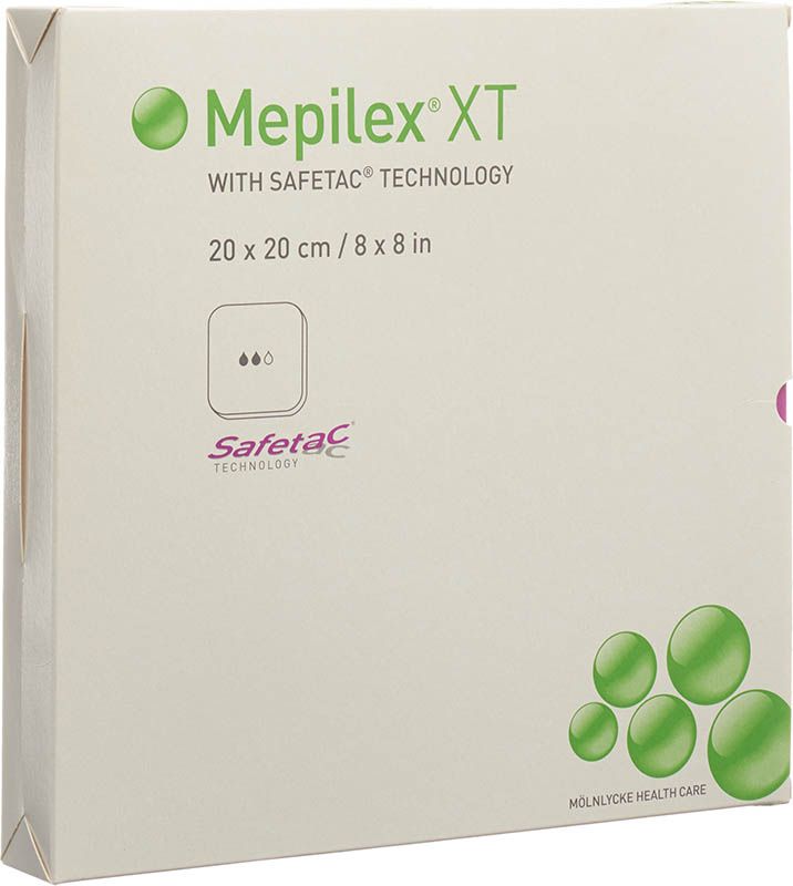 Mepilex Safetac XT 20x20cm sterile 5 pezzi