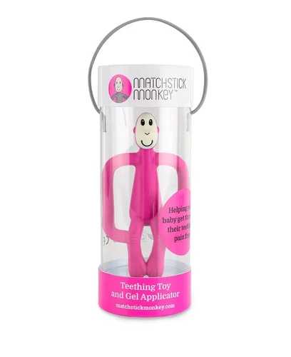 MATCHSTICK MONKEY Giocattolo per la dentizione rosa