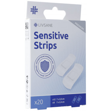 Livsane Premium Sensitive Strisce di cerotto 20 pezzi