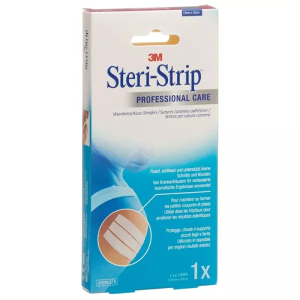 3M Steri Strip 12x100mm bianco rinforzato 6 pezzi