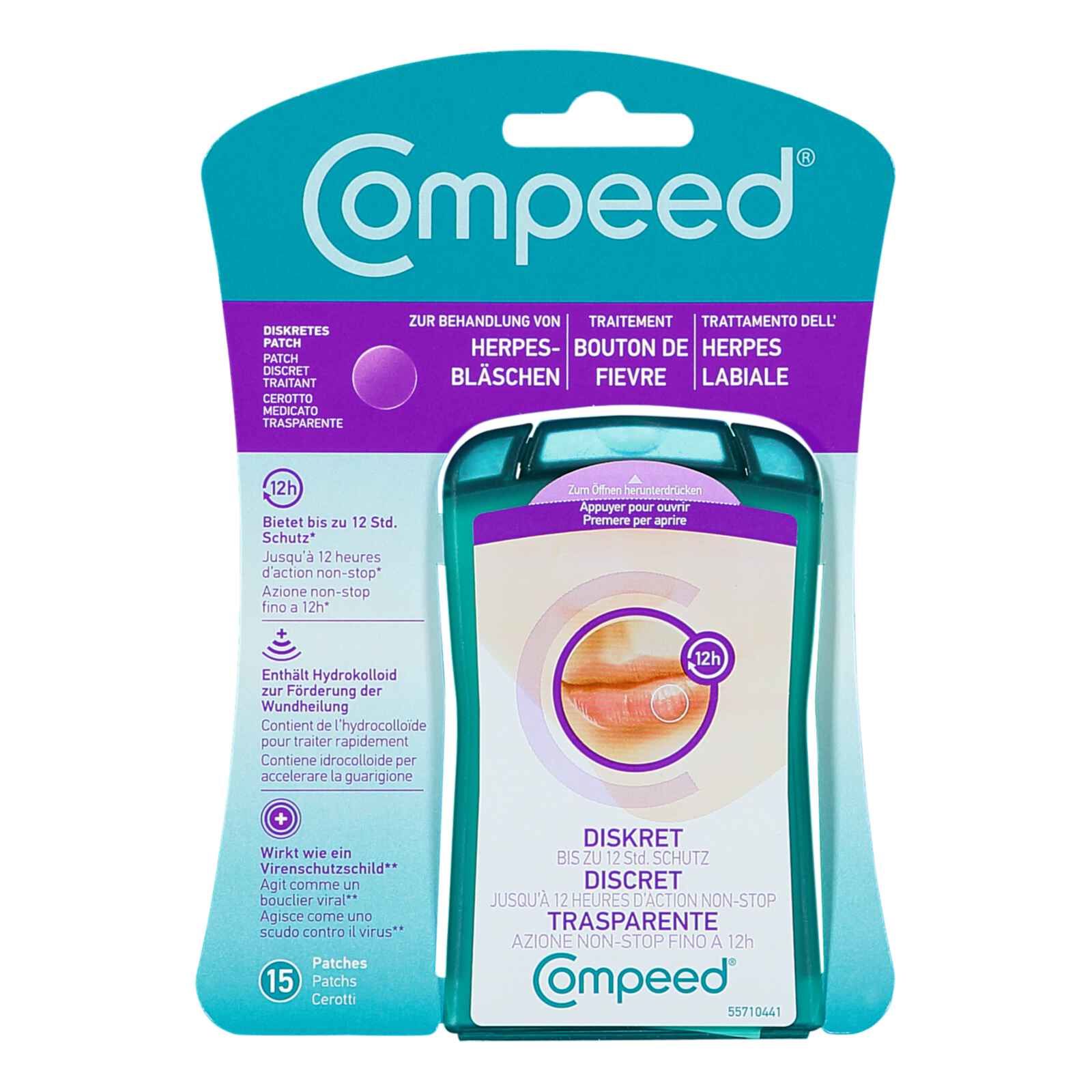 Compeed® cerotto per vesciche da herpes 15 pezzi