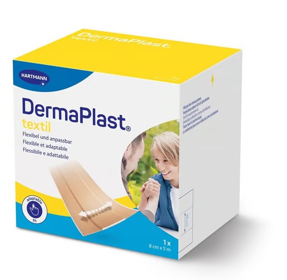 DermaPlast® medicazione rapida tessile 8cmx5m beige