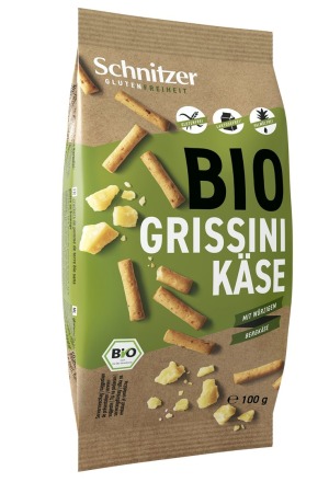 Schnitzer Formaggio Grissini Biologico senza glutine 8 x 100g