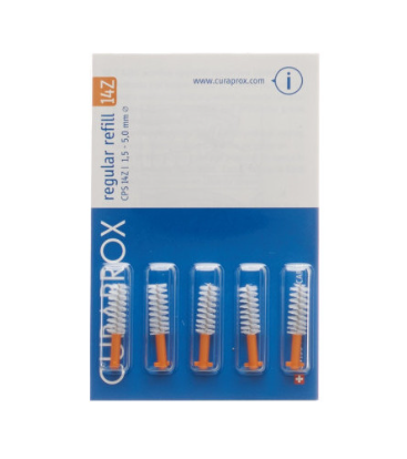Curaprox CPS 14Z Spazzolino interdentale regolare arancione 5 pezzi