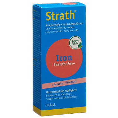 Strath Iron ferro naturale + lievito vegetale in compresse 30 pezzi