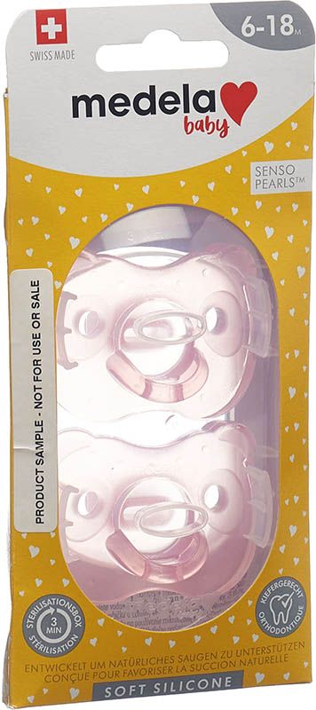 Medela Baby Nuggi Silicone morbido 6-18 Rosa 2 pezzi