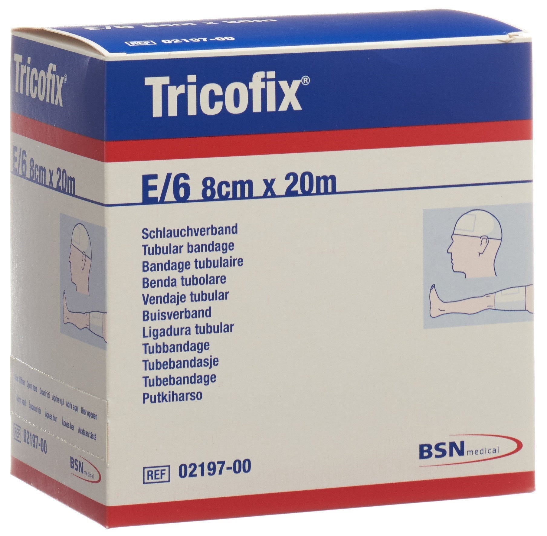 Benda tubolare TRICOFIX misura 6-8cm/20m