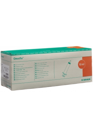 Siringa OMNIFIX 10ml Luer Lock senza lattice 100 pezzi