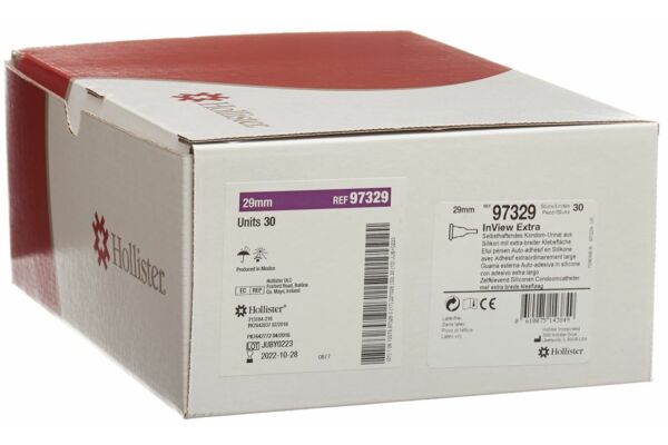 Hollister InView Preservativo Orinatoio 29 mm Extra 30 pezzi