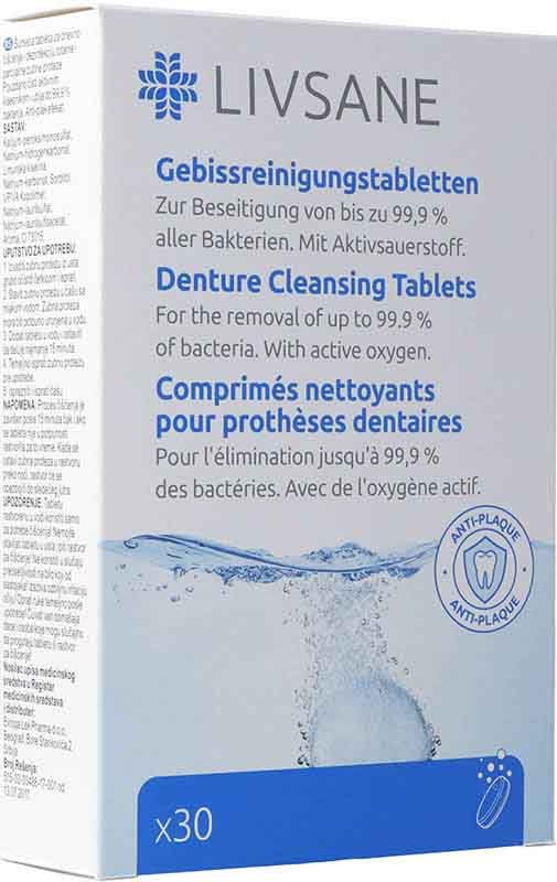 Livsane compresse per la pulizia dei denti 30 pezzi