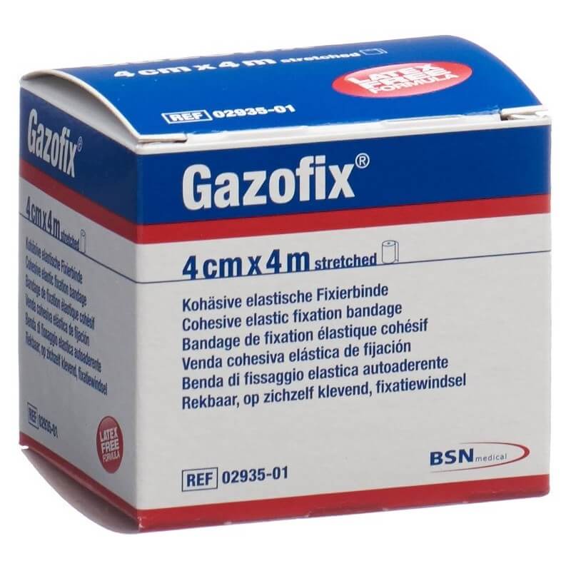 Gazofix benda coesiva di fissaggio 4cmx4m color pelle senza lattice