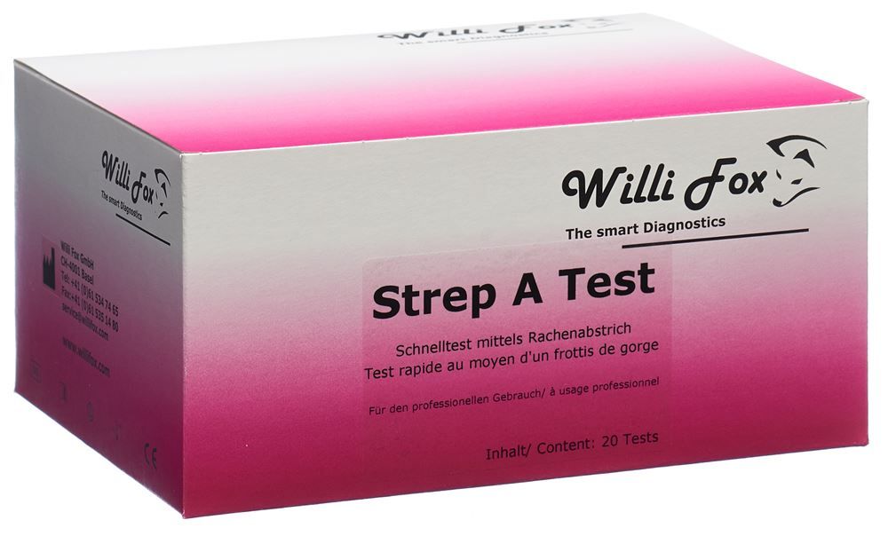 Willi Fox Strep A Test 20 pezzi