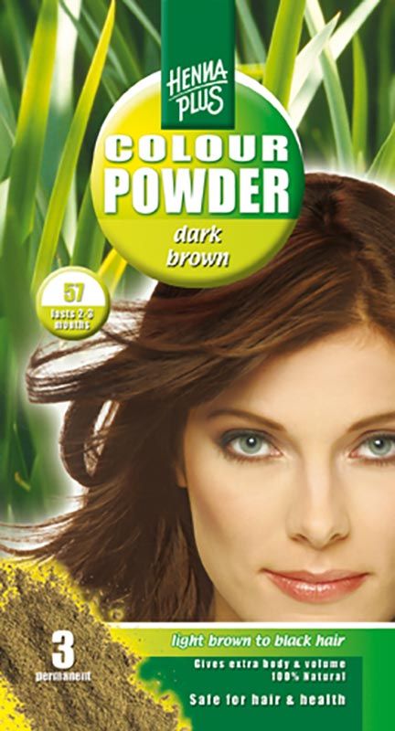 HENNA PLUS Colore in polvere 57 marrone 100g