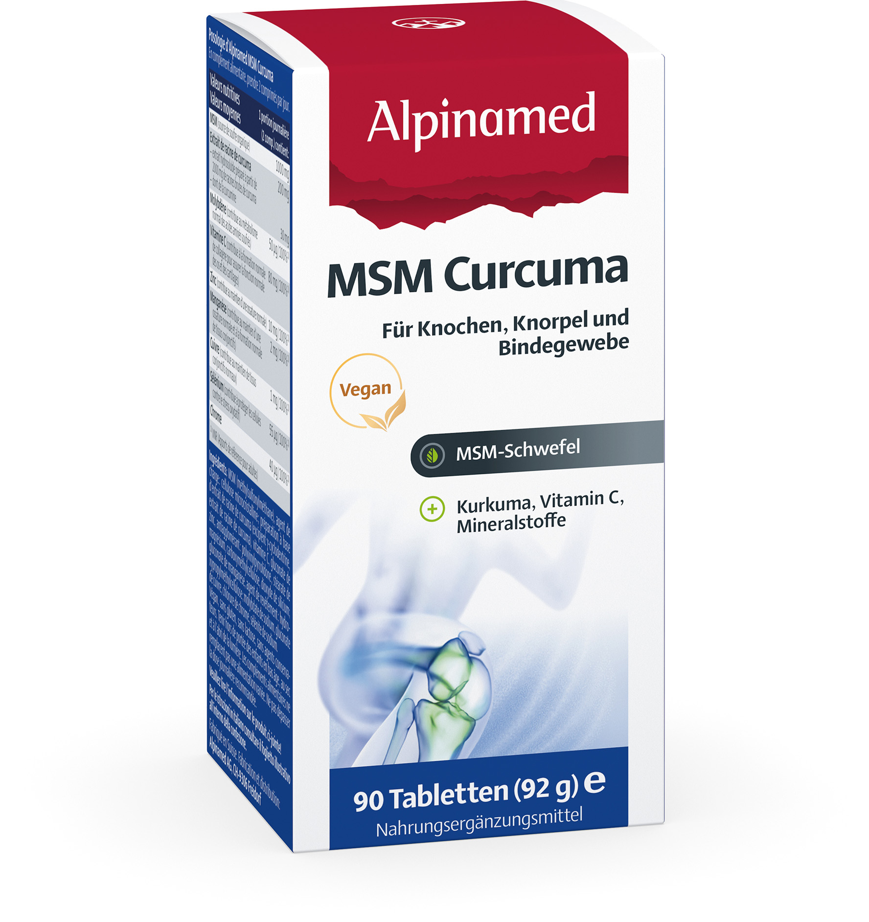 ALPINAMED MSM Curcuma Compresse 90 pezzi