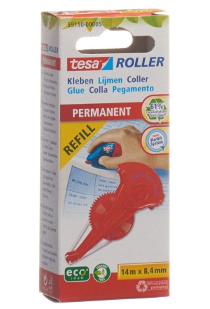 Rullo adesivo TESA 14mx8,4mm permanente rif Kas Box