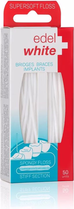 EDEL+WHITE Filo interdentale supersoft 50m