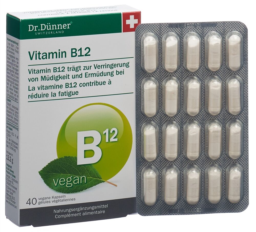 Dr Dünner Vitamina B12 capsule vegane 40 capsule