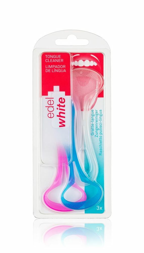 EDEL+WHITE pulisci lingua grande 3 pezzi