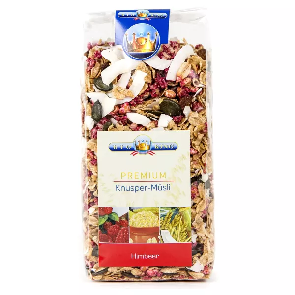 BioKing Premium Muesli croccante al lampone biologico Btl 375g