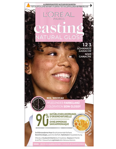L'Oréal Paris CASTING Lucentezza naturale Colorazione 123 Nero Ganache