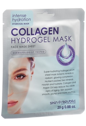 SKINREPUBLIC Maschera viso in idrogel al collagene 25g