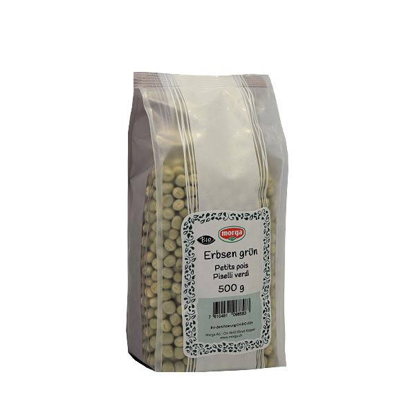 MORGA Piselli verdi biologici Btl 500g