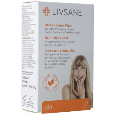Livsane Capelli + Unghie Capsule vitali 60 pezzi