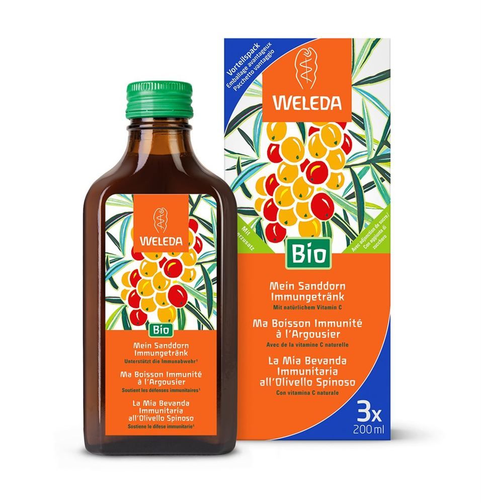 Weleda My Sea Buckthorn Immune Drink Trio 3 x 200ml