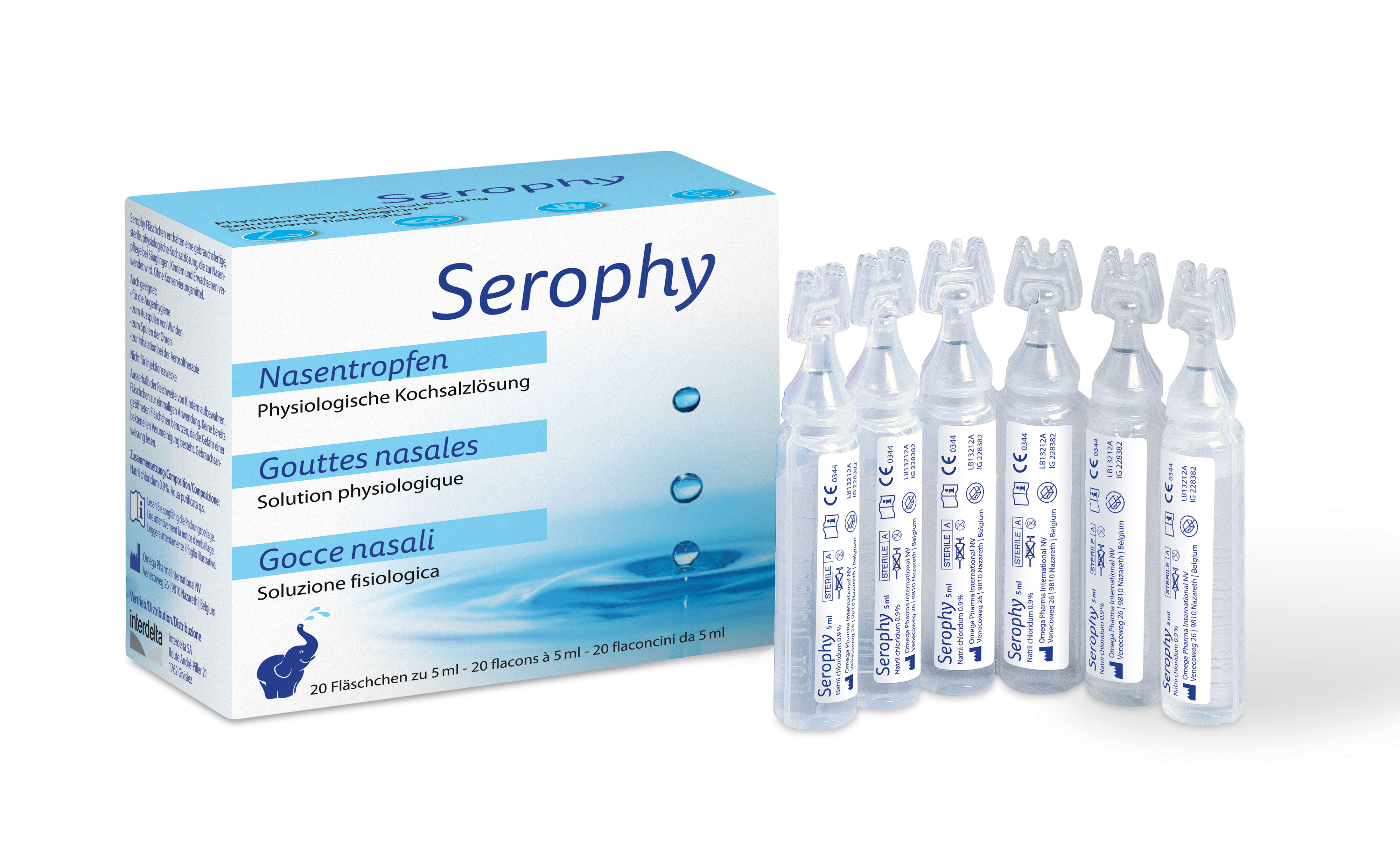 Serophy physiologische Lösung 5ml 2 x 20 Stück