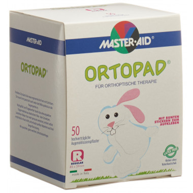 Cerotti per occlusione Ortopad bianco regolare da 4 anni 50 pezzi