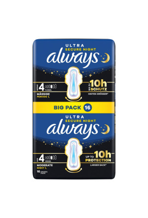Sempre Ultra Pad Gr4 Sec Nig Fl? BigP 16 pezzi
