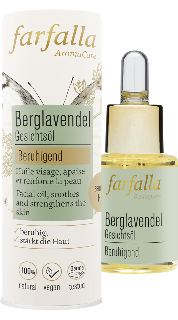 FARFALLA Olio per il viso alla lavanda di montagna 15ml