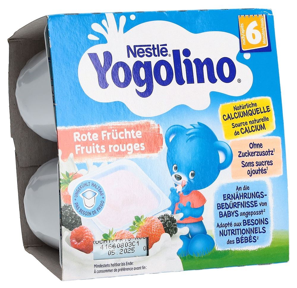 Nestlé Yogolino Frutti Rossi 6M 4 x 90g