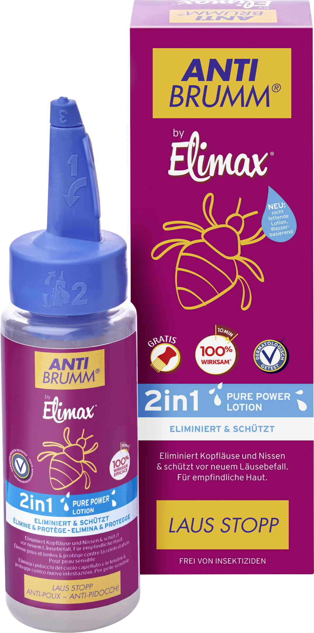 ANTI-BRUMM® by Elimax® Laus Stopp 2in1 Pure Power Lotion 100ml