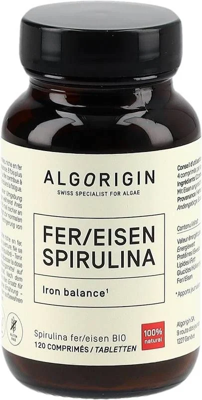 Algorigin Ferro Spirulina Compressa Biologica 120 pezzi