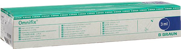 Siringa OMNIFIX 50ml Luer Lock senza lattice 100 pezzi