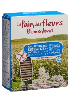 Pane ai fiori Fette croccanti di grano saraceno senza zuccheri aggiunti 150g