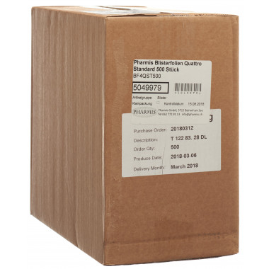 PHARMIS Blister Quattro Standard 500 pezzi