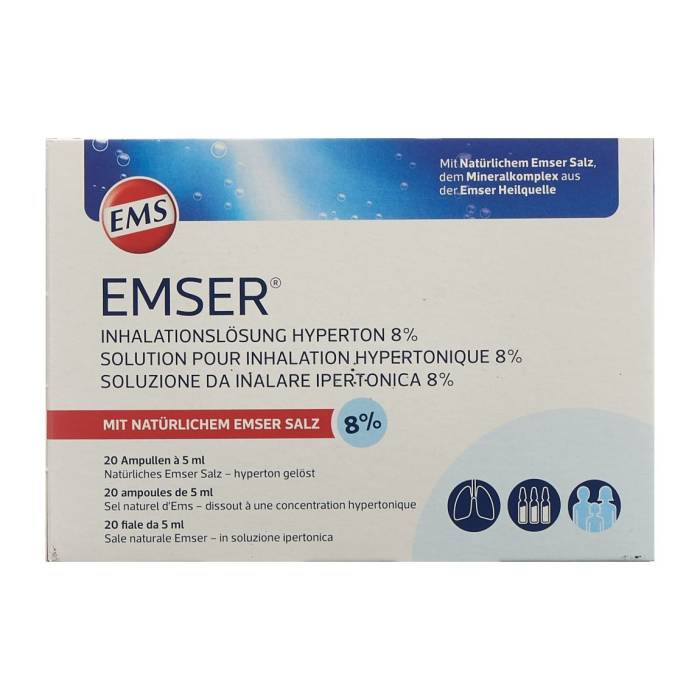 Emser soluzione per inalazione 8 % ipertonica 20 pezzi