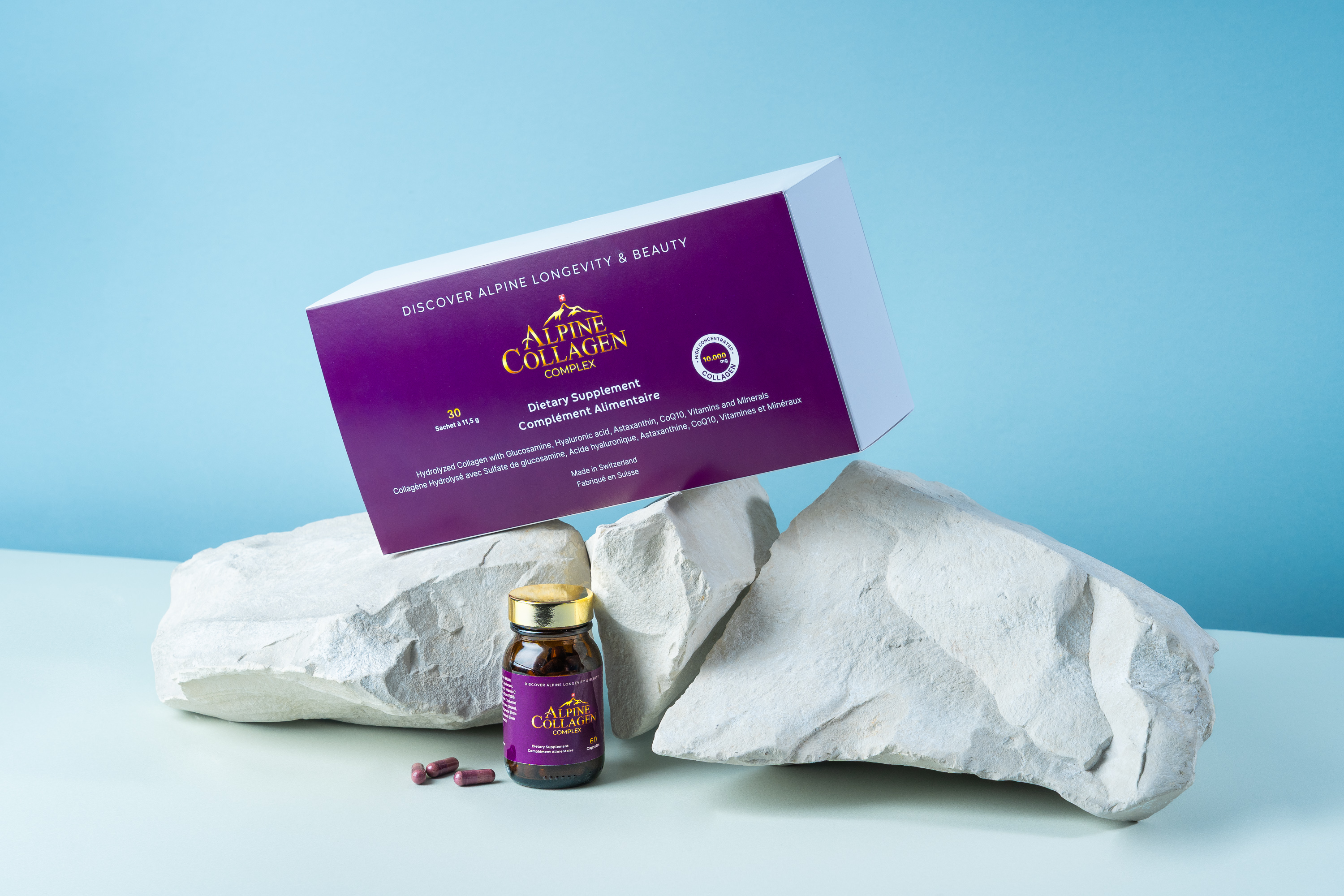 Complesso di collagene alpino 30 bustine da 11,5 g