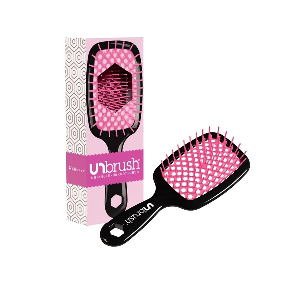 UNBRUSH spazzola districante manico nero Cherry Bloss