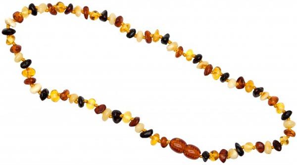 MAINARDI ambra naturale 32cm colorata con chiusura a twist lock