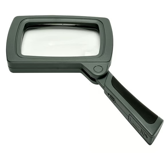 Lente d'ingrandimento portatile Sundo con illuminazione a LED rettangolare