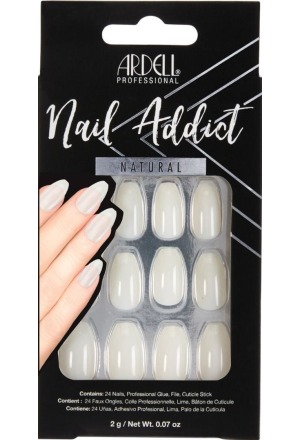 ARDELL Nail Addict Natural Ballerina 24 pezzi