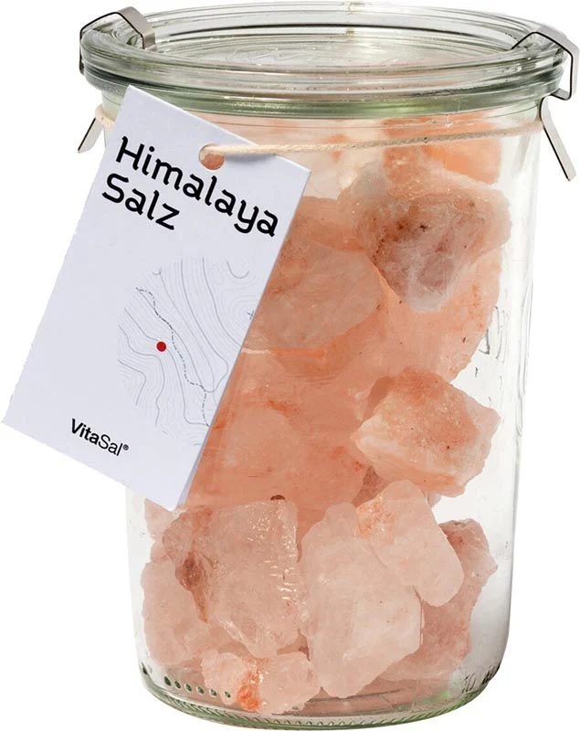 VITASAL sale cristallino dell'Himalaya in pezzi barattolo 700g