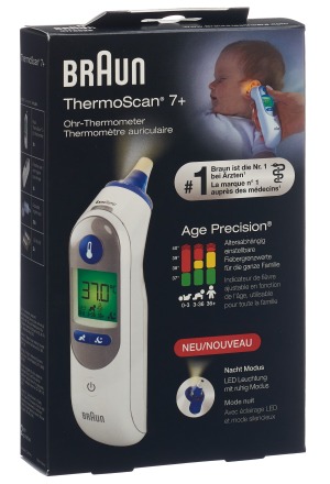 Braun ThermoScan 7 + IRT 6525 con AgePrecision e modalità notturna