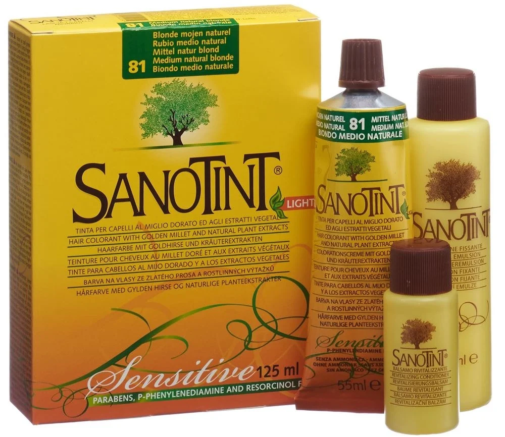 SANOTINT Sensitive colore per capelli 81 biondo medio naturale