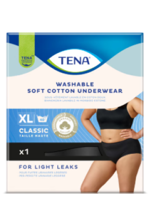 Tena in cotone lavabile Classic XL nero