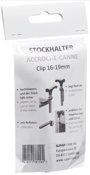 Supporto per bastone da passeggio Supair con riflettore 16-19 mm
